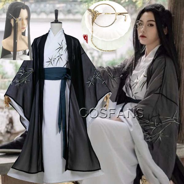 Gu Yun Cosplay Chang Geng Costume Anime Sha Po Lang Cosplay Halloween Cinese Anicent Costumi set completo Uomini Parrucca per adulti scarpe Y0903