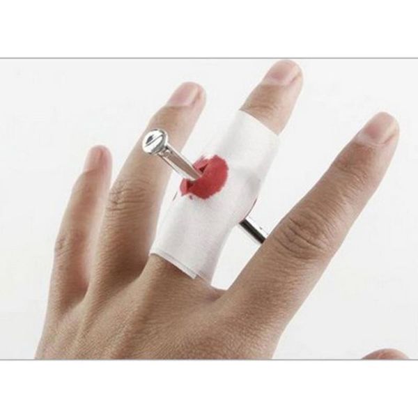 

party masks finger bandage with fingernails fake bloody novelty costume prank creative toys through gauze thumb