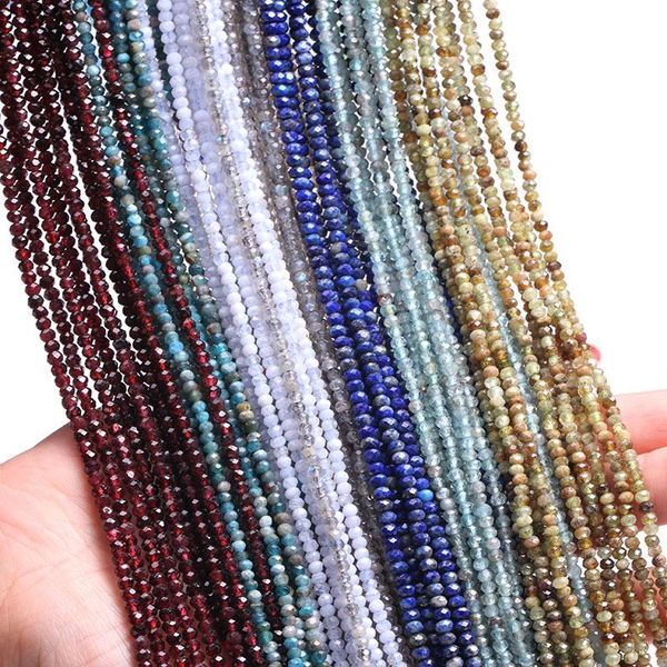 

other grade gems stone rondelle spacer faceted beads natural bead for jewelry making strand 15 inch diy accessorries