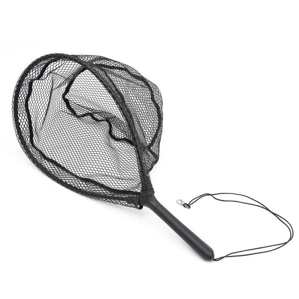 

fishing accessories portable net black folding landing outdoor mesh tackle