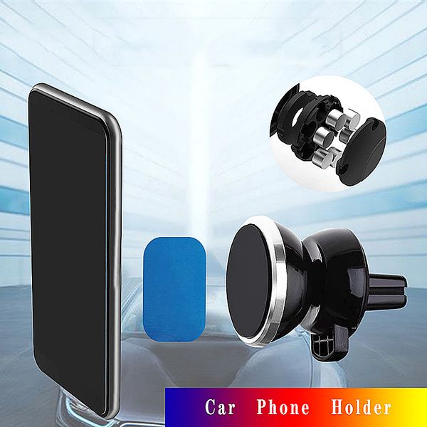 Titulares Magnetic Cell-Telefone Ímã Montagem 360 Suporte de telefone de rotação para carrinho de carro