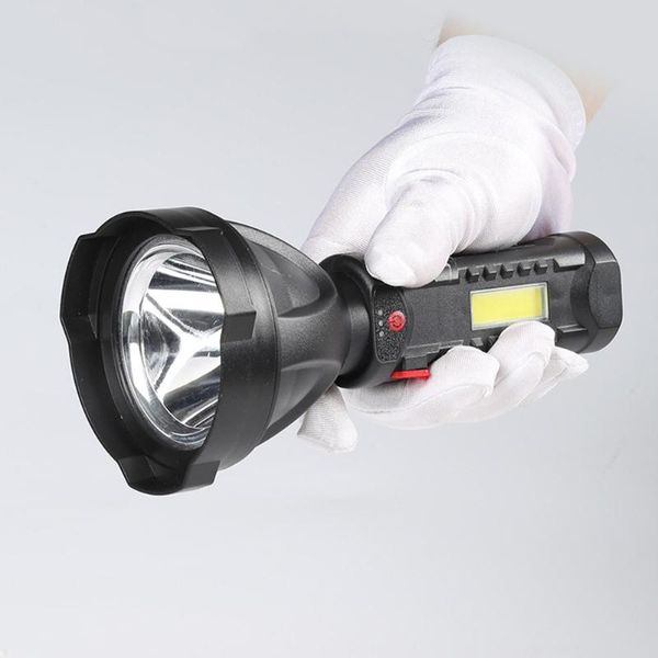 

powerful high-power glare long-range handheld searchlight usb rechargeable led waterproof camping outdoor flashlights torches
