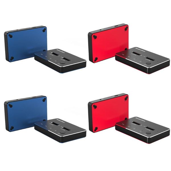 

blueendless usb dual-bay ssd enclosure docking station offline clone 2242/2260/2280/22110 m.2 sata nvme solid state drive reader stations