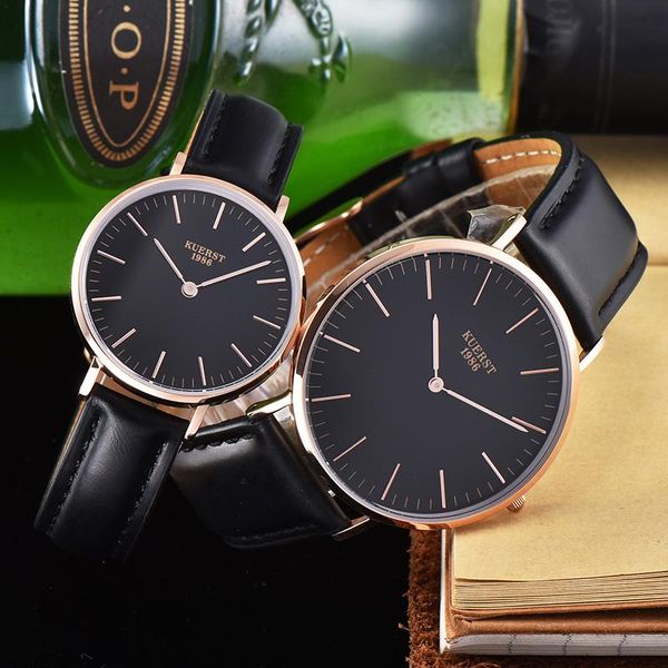 

wristwatches 2021 classic couple fashion watch kr8004-5-g stainless steel waterproof sports chronograph quartz relogio masculino, Slivery;brown