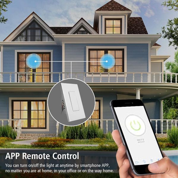 

smart home control wireless switch light 10a wall panel with remote ac 220v led lamp fan google alexa ifttt