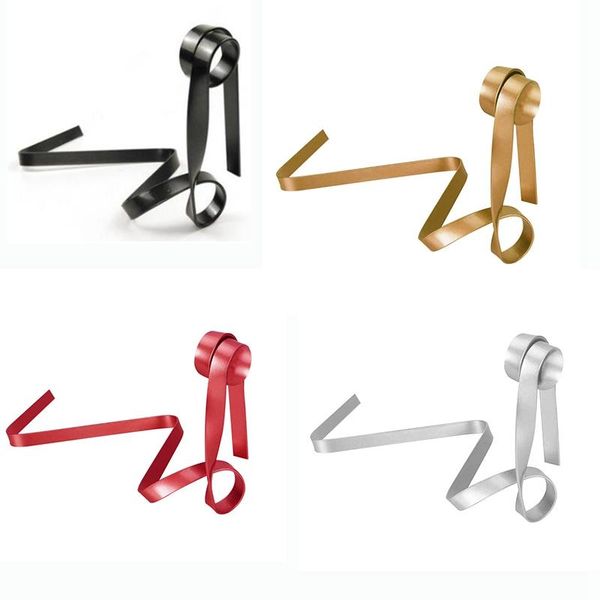 

creative iron wine bottle holder ribbon suspension poised rack cabinet stand bracket bar accessories table decoration tools hooks & rails
