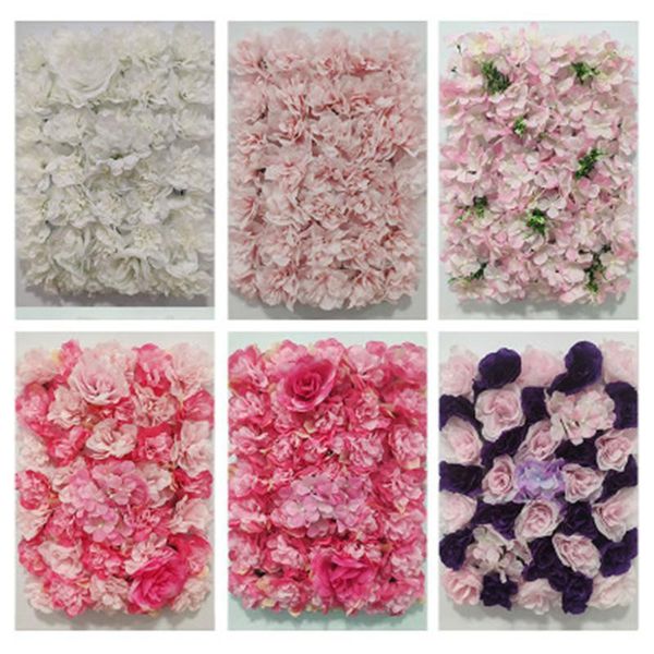

decorative flowers & wreaths 40x30cm 3d silk rose flower backdrop decoration wedding artificial wall panel home party decor baby shower