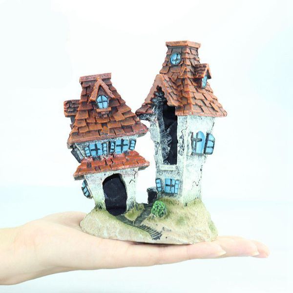 

decorations resin cartoon house aquariums ornaments fish tank aquarium accessories