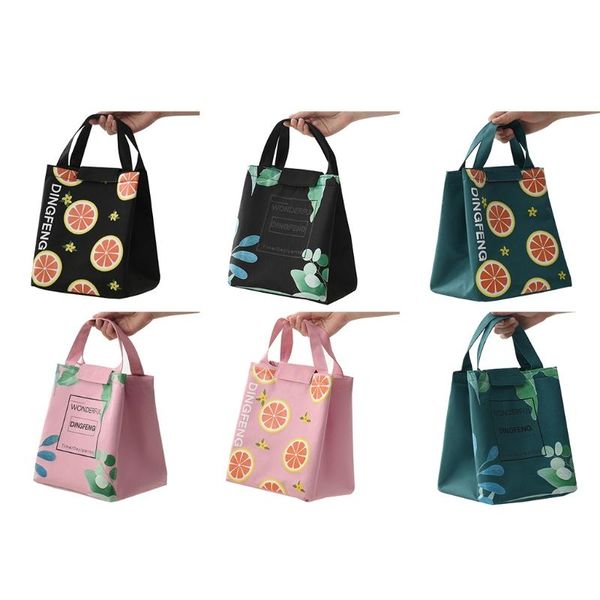 

storage bags lunch bag,portable bag tote thermal insulated cooler box handbag bento case
