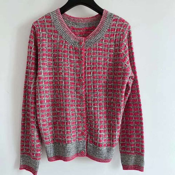 

721 2020 Summer Sweater Long Sleeve Crew Neck Blue Red Cardigan Letter Brand Same Style Prom Fashion Luxury Womens Clothes QIAN, White;black