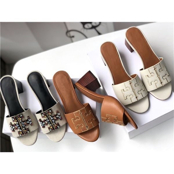 

spring and autumn new sheepskin color diamond tb fisherman's shoes thick heel one line sandals 6cm high heel casual fashion sandals for, Black