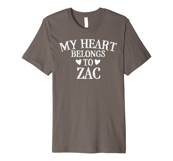 

My Heart Belongs To Zac- Country Music Gift Premium T-Shirt, Mainly pictures