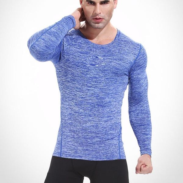 

compression tights base layer running fitness gym exercise soccer basketball men sports clothing shirt jersey sportswear men's hoodies, Black
