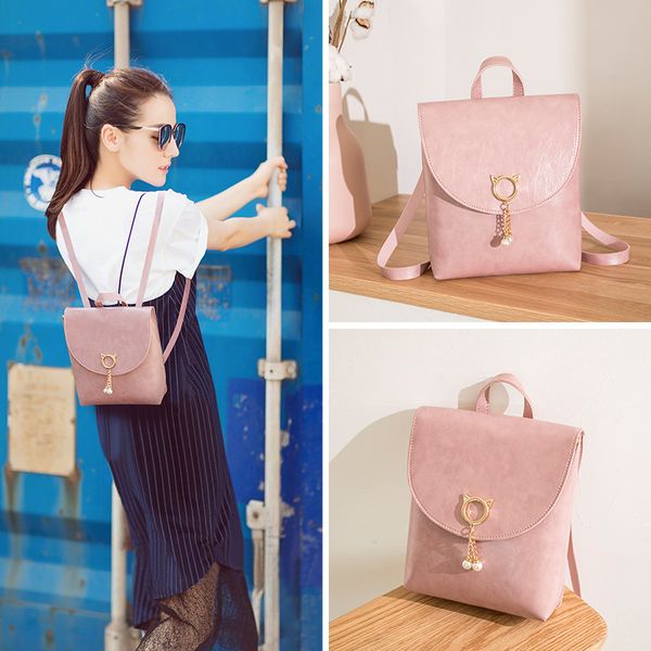 

pu cross-border korean backpack fresh 2020 student portable trendy new aunld