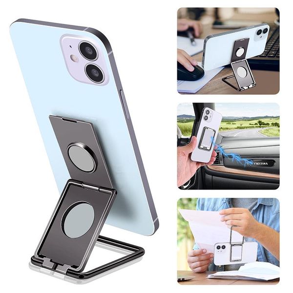 

cell phone mounts & holders universal rotatable adjustable for 12 13 pro max metal foldable desk stand/in car magnetic br