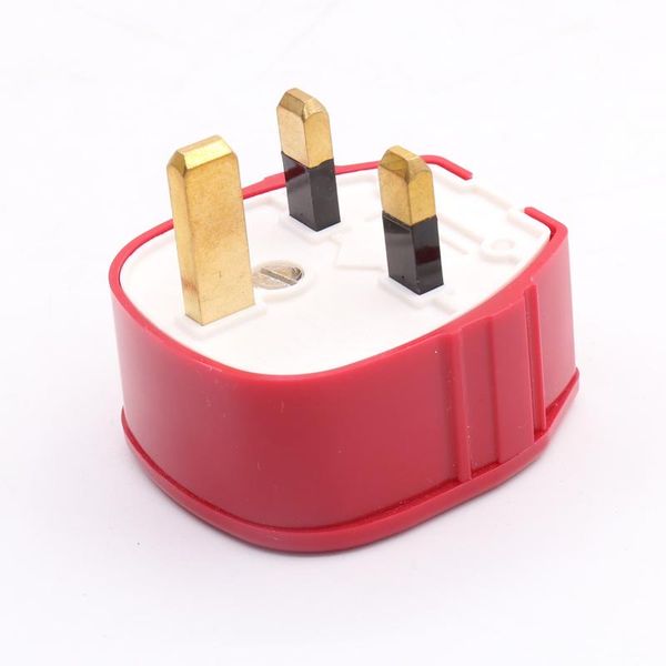 

smart power plugs piece -655(g) red tough-plug uk 13a excellent, hi-fi audio mains cables connector socket