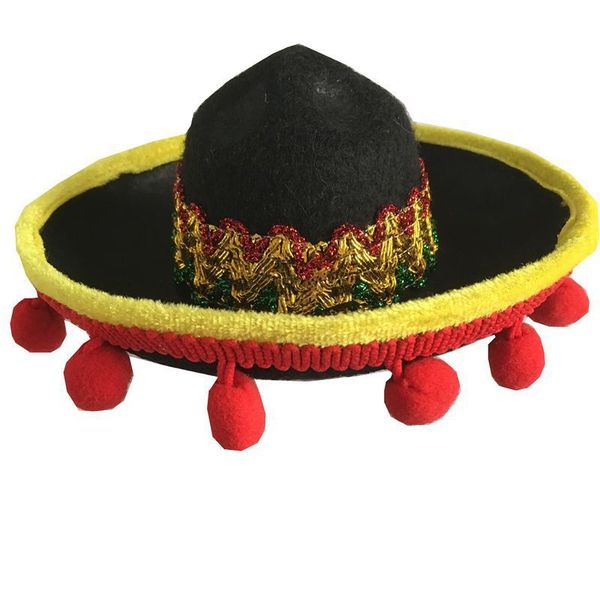 

hats pet products mini pet mexican style straw pet dog hat party