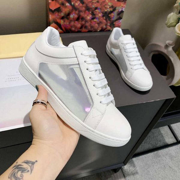 

womens printed casual sport shoes fashion lace-up sneakers classic men white trainers shoe luxurys r couples runners with box large size 35-, Black