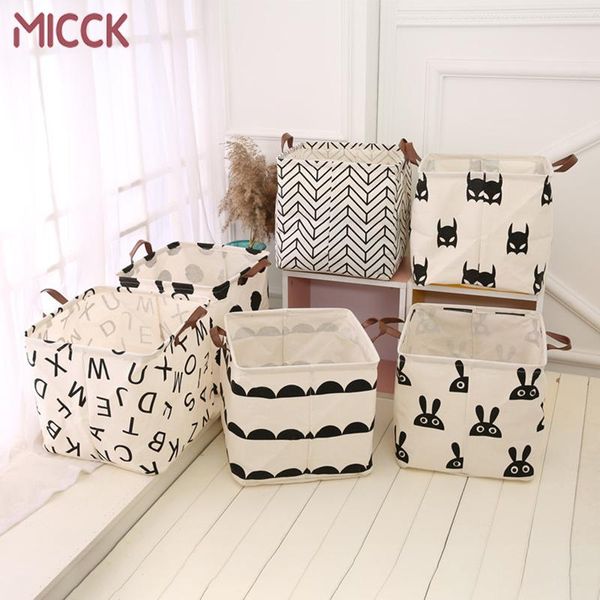 

storage baskets micck foldable laundry basket clothes barrels kids toys holder container sundries clothing organizer bags