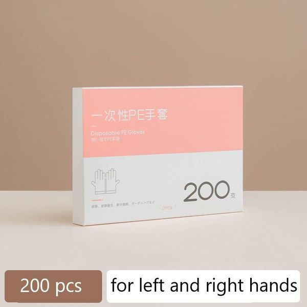 

disposable gloves pe 200 plastic film transparent thick catering box removable kitchen kit