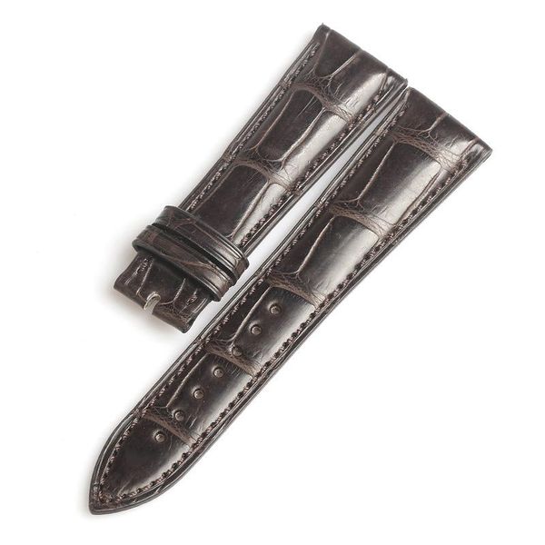 

watch bands wentula watchbands for blancpainvilleret6654 6651 6263 alligator skin /crocodile grain, Black;brown