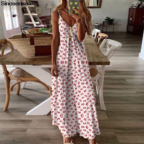 

casual dresses women's summer loose long maxi dress sleeveless v neck spaghetti strap 2021 tie dye plus size s-5xl, Black;gray
