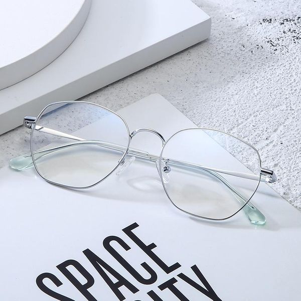 

fashion sunglasses frames exquisite metal glasses simple and comfortable flat mirror trend can be equipped with myopia frame., Black