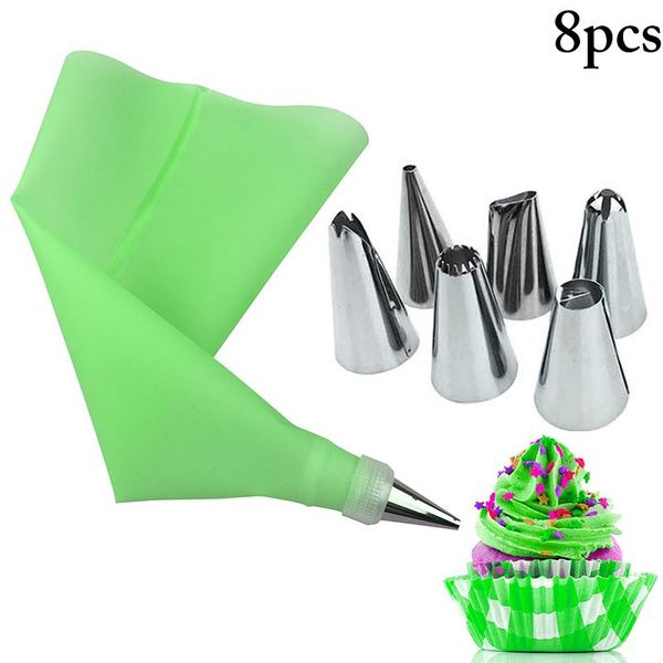 

cake decorating tips set reusable pastry bag piping nozzle tip diy icing cream tools baking &