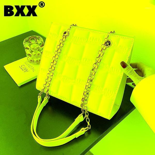 

evening bags [bxx] simple solid color pu leather crossbody for women 2021 summer shoulder bag trending luxury hand hs4241