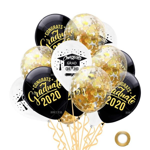 

15pcs/set graduation balloons 2021 party decorations congrats high school sashes
