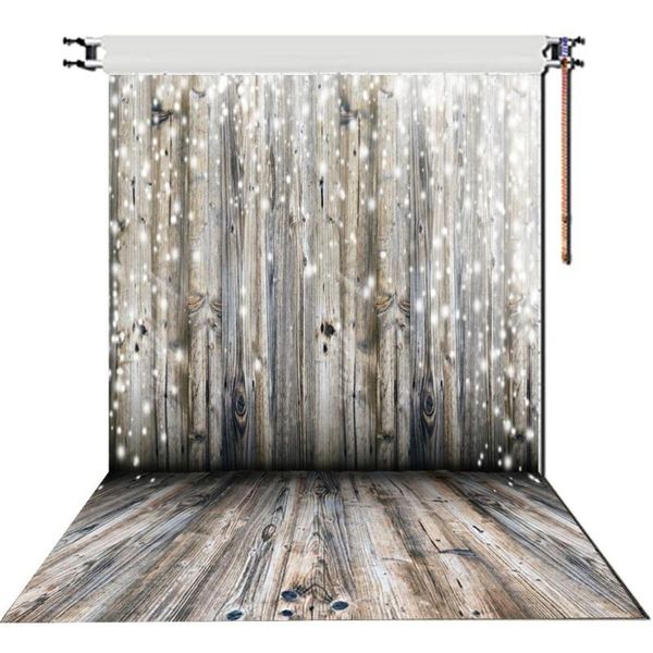 

party decoration planks backdrop silver gray wooden board and snowflake pography background holiday celebration po booth studio decor