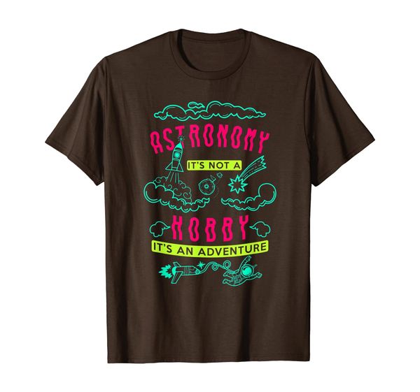 

astronomy - it's not a hobby - it's an adventure t-shirt, White;black