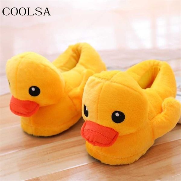 

men's winter plush slippers cartoon duck animal cotton shoes men's fur slides indoor warm home male furry flip flops 211020, Black