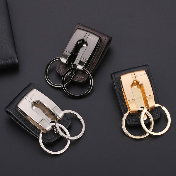 

men women car keyring holder men's keychain fashion key pendant accessory keyrings for male gifts jewelry chaveiro 636410595538a, Slivery;golden