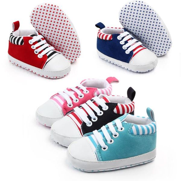 

canvas baby sports sneakers shoes born boys girls first walkers infant toddler soft sole anti-slip