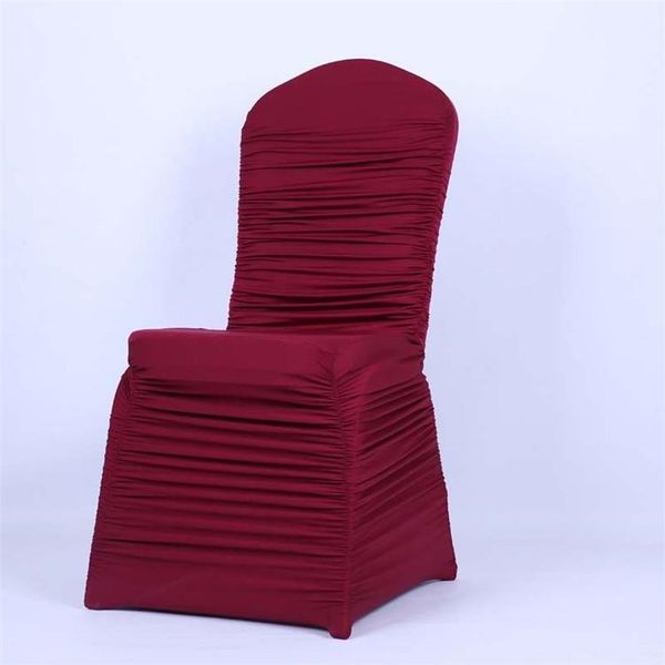 

chair covers marious 100pcs/lot ruffle cover event spandex lycra banquet for wedding