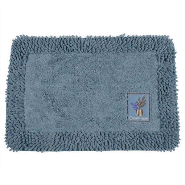 

simple and stylish cotton chenille floor mat soft carpet bath rug breathable comfortable support hand washable machine wash mats