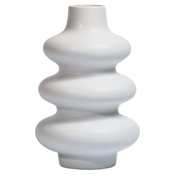 

vases 1pc artistic vase creative ceramic flower home deskadornment (white)