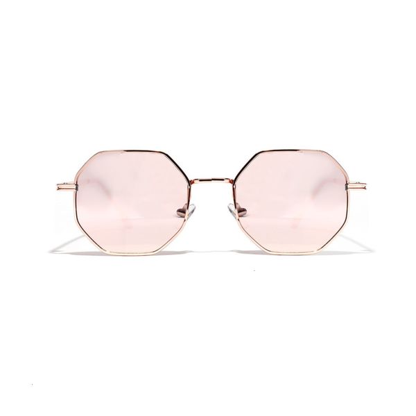 

women metals polygon mode frame brand for men design vintage luxury mirror sunglasses uv400 the sol, Black