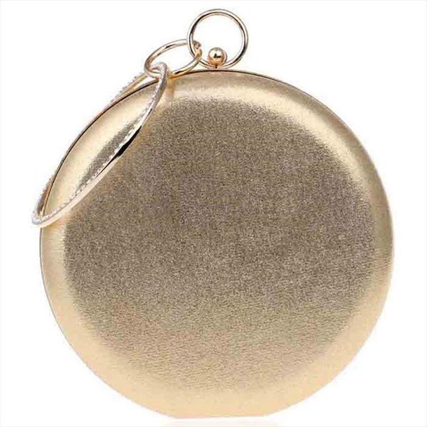 

evening bags dcos round shaped women diamonds simple clutches shoulder gold drop