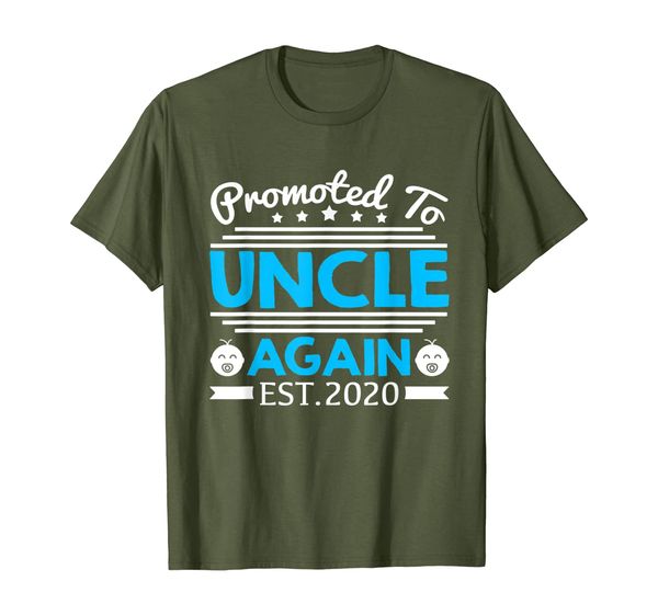 

Father' Day Gift Tee Promoted To Be Uncle Again Est 2020 T-Shirt, Mainly pictures