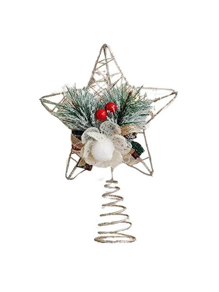 

christmas decorations tree er star gold glitter for home xmas ornaments navidad year