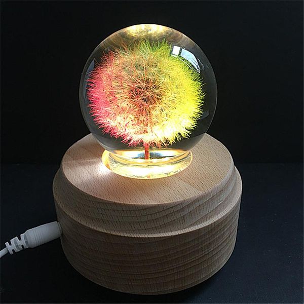 

exquisite resin dandelion ball lamp and base folk crafts home decoration decorative objects & figurines