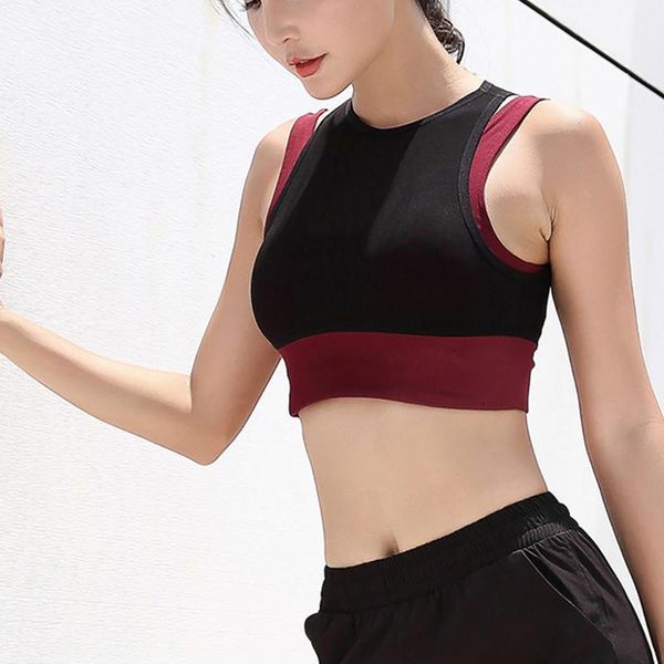 

gym clothing women's fitness yoga running sport bra backless bras padded underwear clothes, White;black