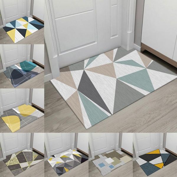 

bath mats mat geometric printed carpet rug for living room washable bedroom rugs modern printing floor parlor 3 sizes