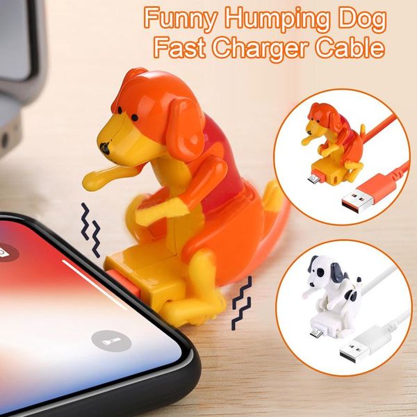 

funny humping dog fast charger cable charging line cute power date usb mobile phones portable party favor