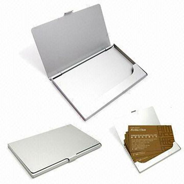 

files card holder aluminum alloy id business bank credit cover fashion bag overprint