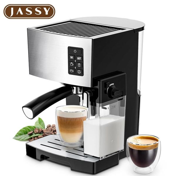 

coffee roasters jassy 19 bar espresso machine, with fully automatic milk frothing maker, one-touch for latte & cappuccino