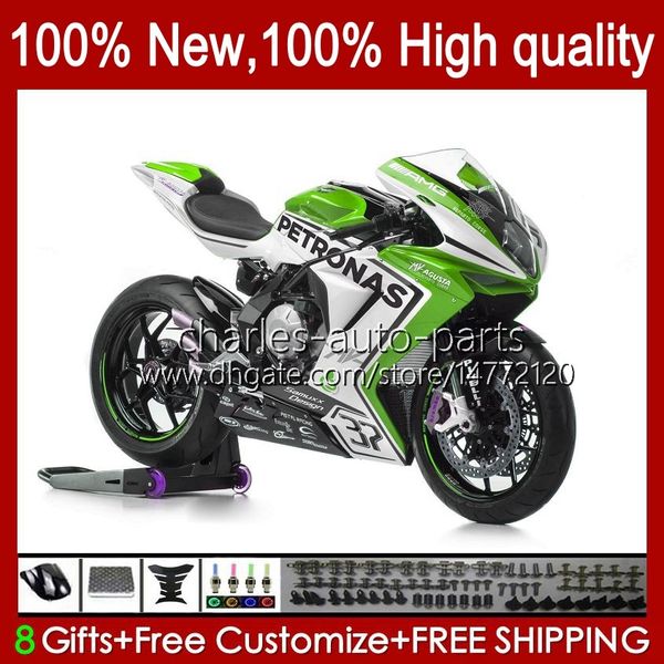 Carroçaria para MV Agusta F4 R312 750S 312R 750R 1000R 2005 2006 Bodys 35No.78 750 Verde Branco Novo 1000 R CC S 1000CC MA MV F4 05 06 Cowling 312 1078 S 1 + 1 05-06 OEM Fairing