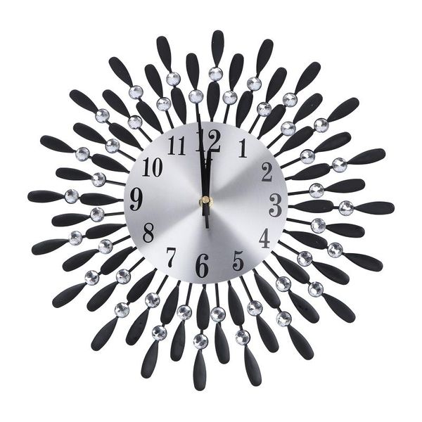 

wall clocks art metal diamonds clock modern silent hanging decor for living room bedroom office